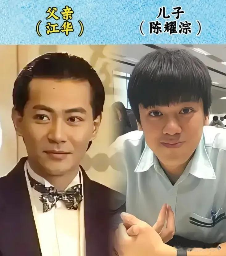 12位明星父子对比照，爸爸帅了一辈子，儿子却完美避开所有优点。爸爸是大帅哥、
