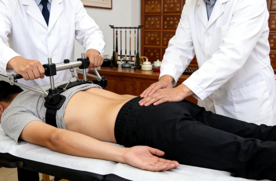 腰突别乱治！中医详解牵引与正骨，选对方法才有效腰突其实就是腰椎间的“缓冲