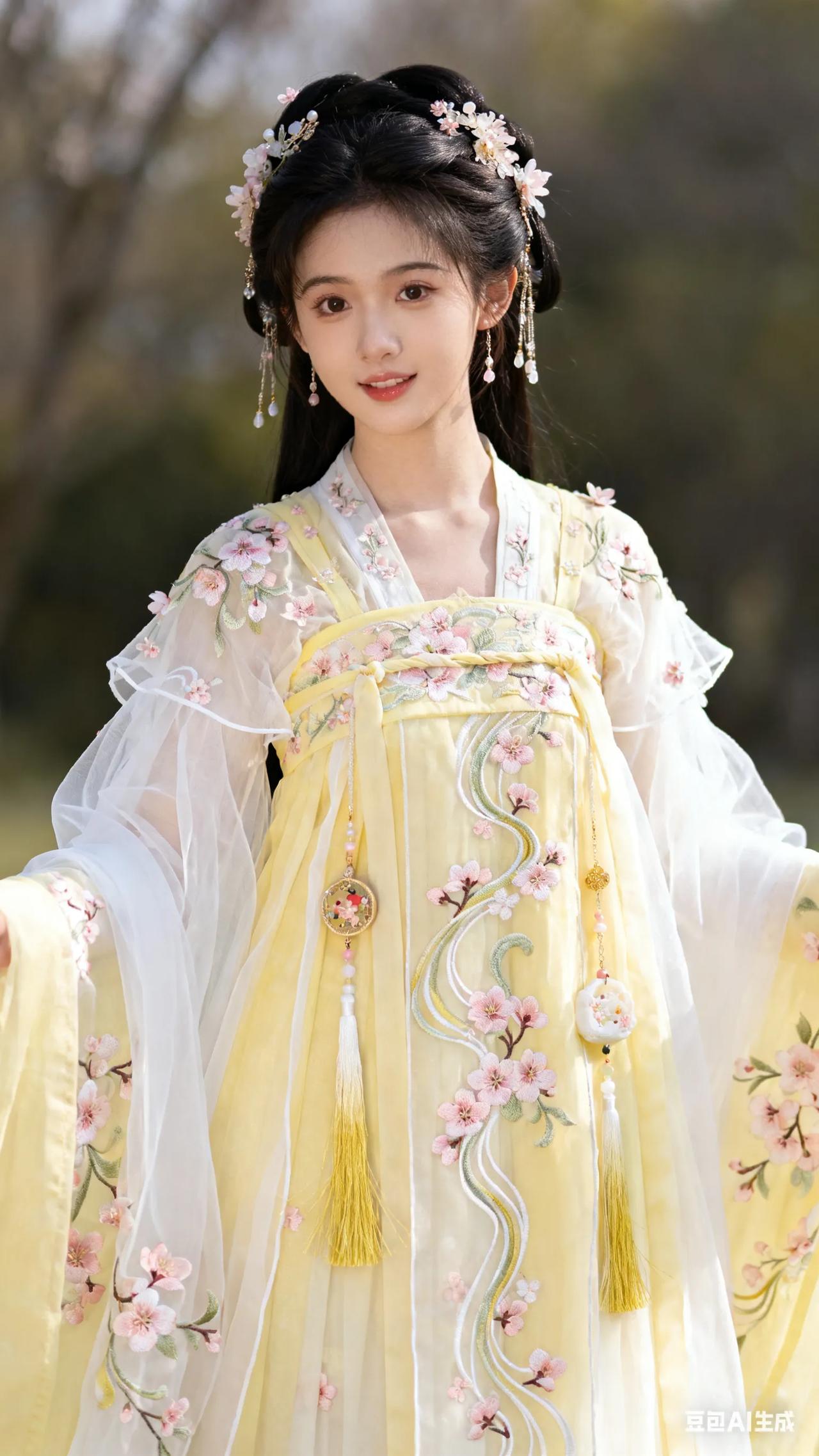 古风美人，花枝招展，惊艳时光！