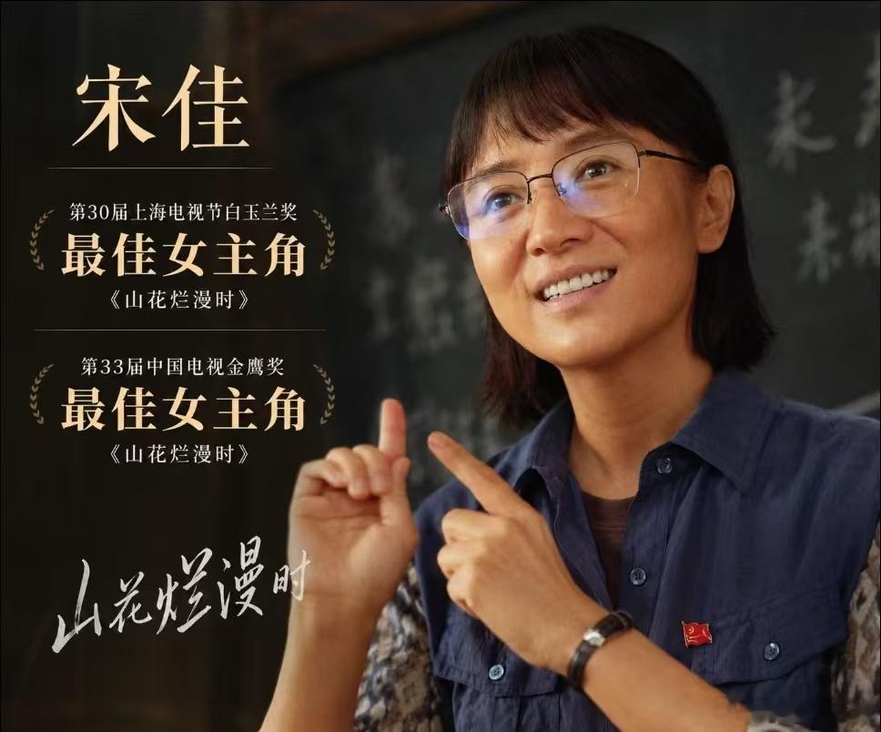 宋佳视后大满贯达成见证历史时刻！国内第一位单角色达成电视剧三大奖大满贯的女演员，
