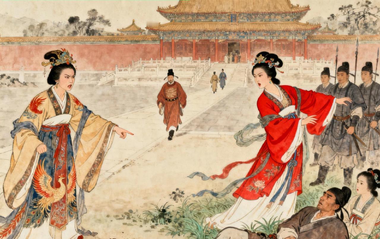 公元1050年，曹皇后散步时，突然发现一侍卫和宫女在草丛中私通，曹皇后顿时勃然大