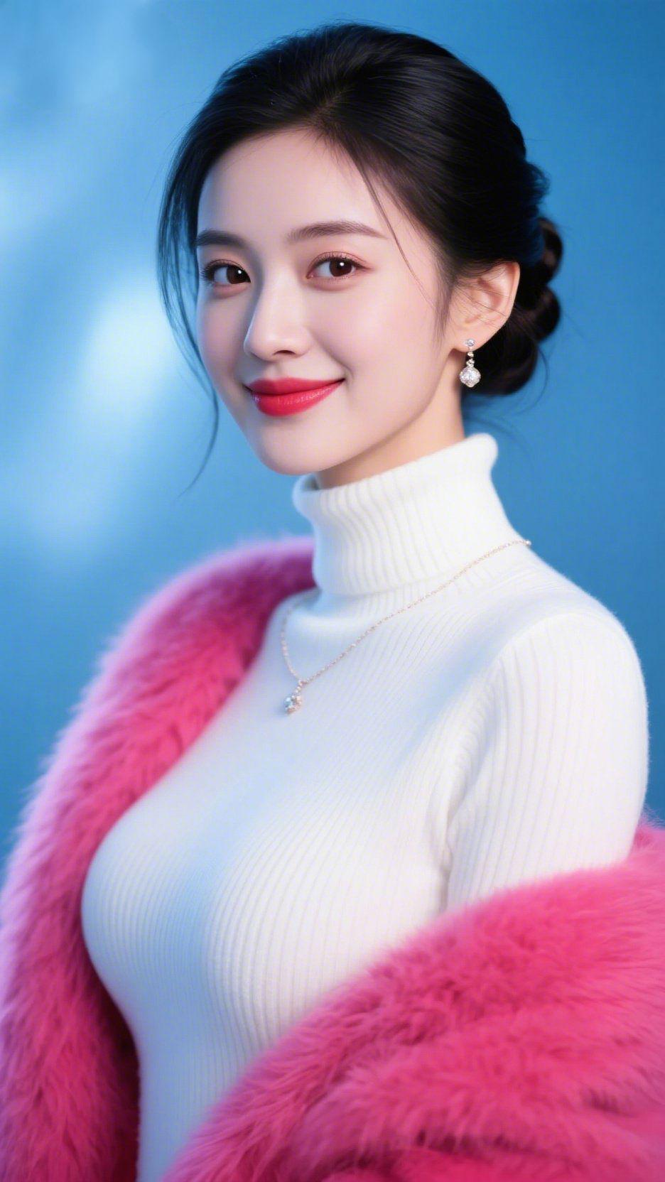 温婉从容，向阳而行柔光之中，她气质温婉大方，举止间透着从容与雅致。眉眼平和