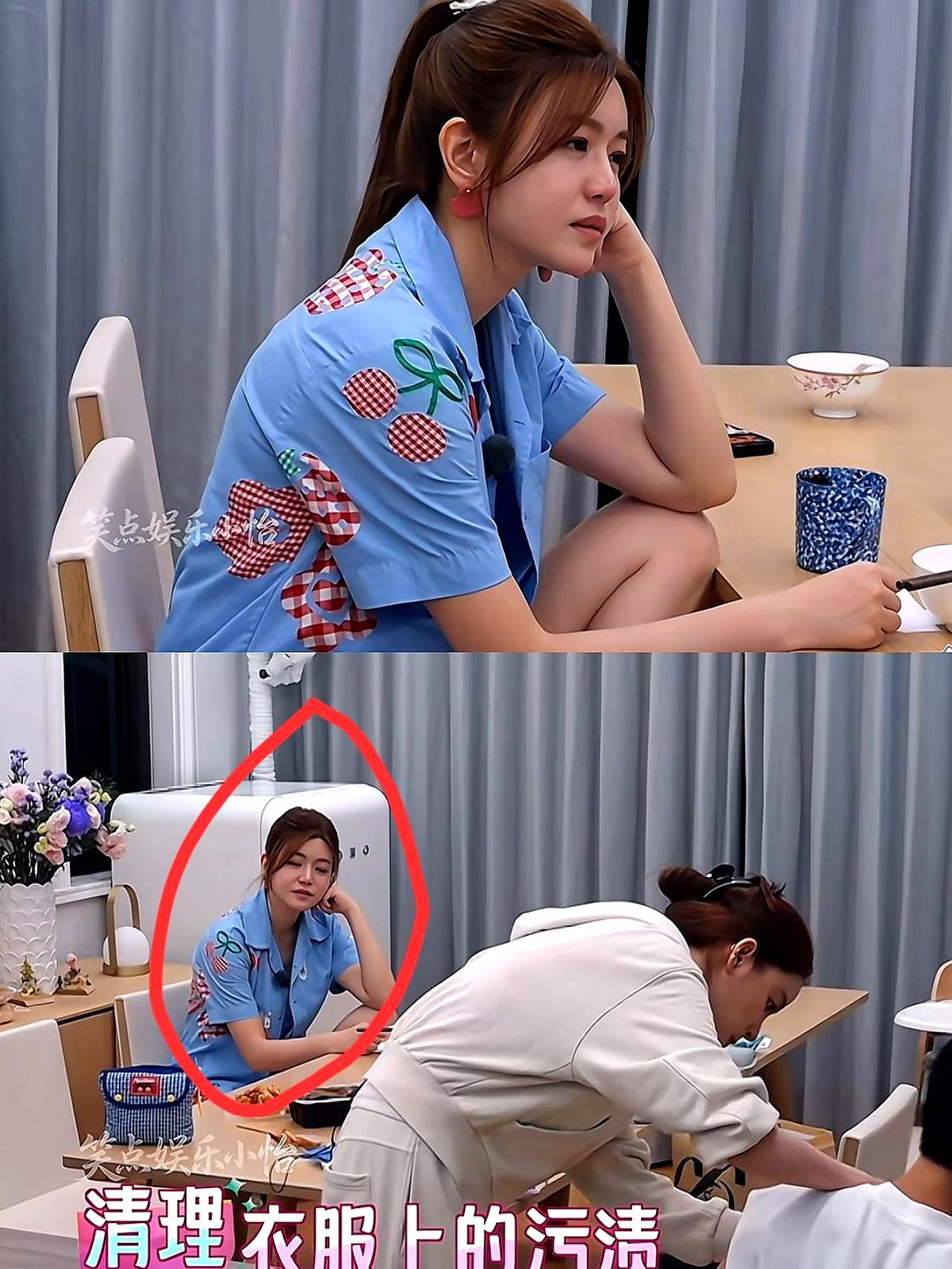 陈妍希把藏了9年的婴儿服塞给欧阳妮妮，扯了扯嘴角：“本来想留给二胎女儿的，没机会了。”欧阳妮妮一家三