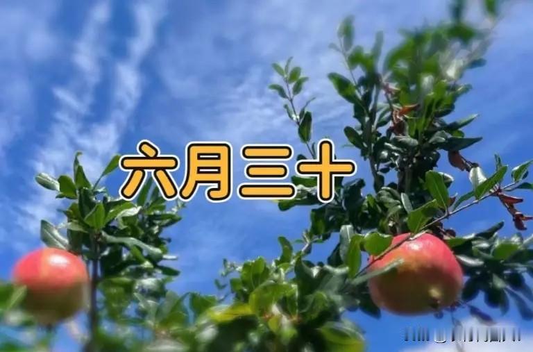 今日六月三十，提醒：1不走，2不留，3要吃，福旺家兴，吉祥收尾今天是农历六