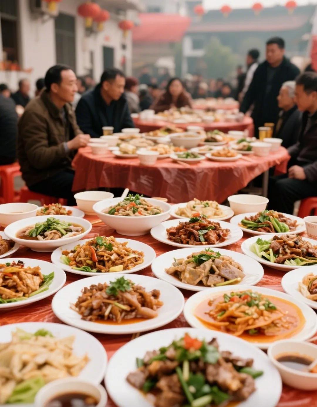 河北农村结婚的饭菜太丰盛了，婚礼吃大席那场面，鸡、鱼、肘子满满当当摆一大桌。大家