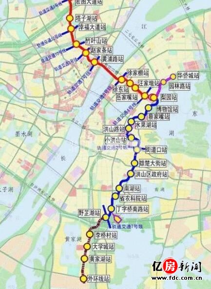 武汉地铁5号线终点站确定! 黄家湖将提前进入双地铁时代
