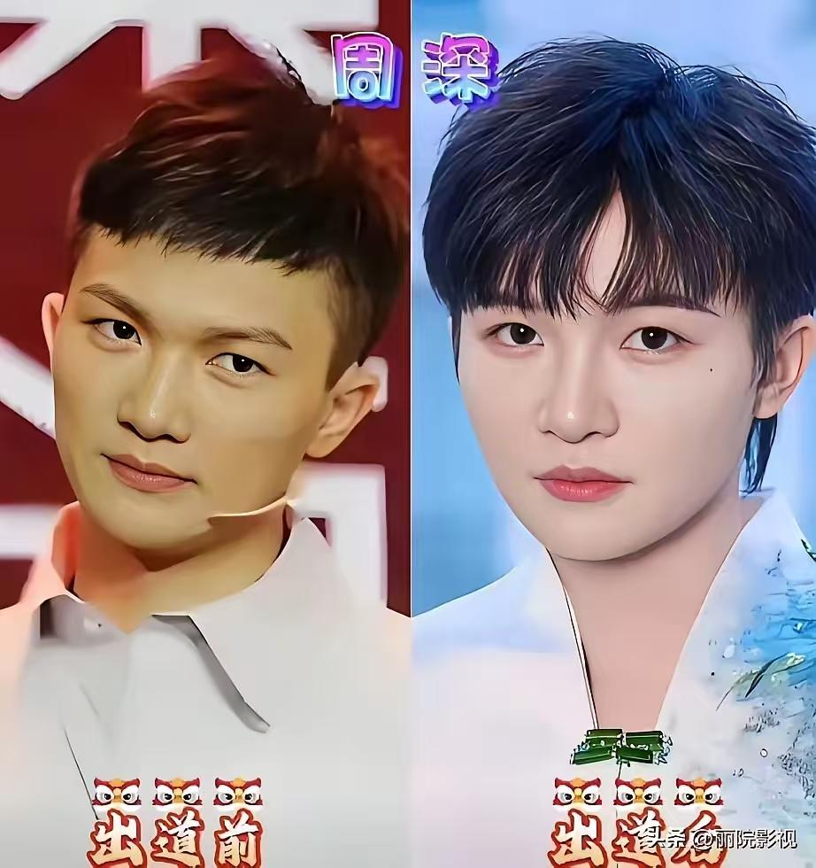 男明星出道前与出道后的变化还挺大，归纳为三点：论发型的重要性，论敷粉的重要性，论