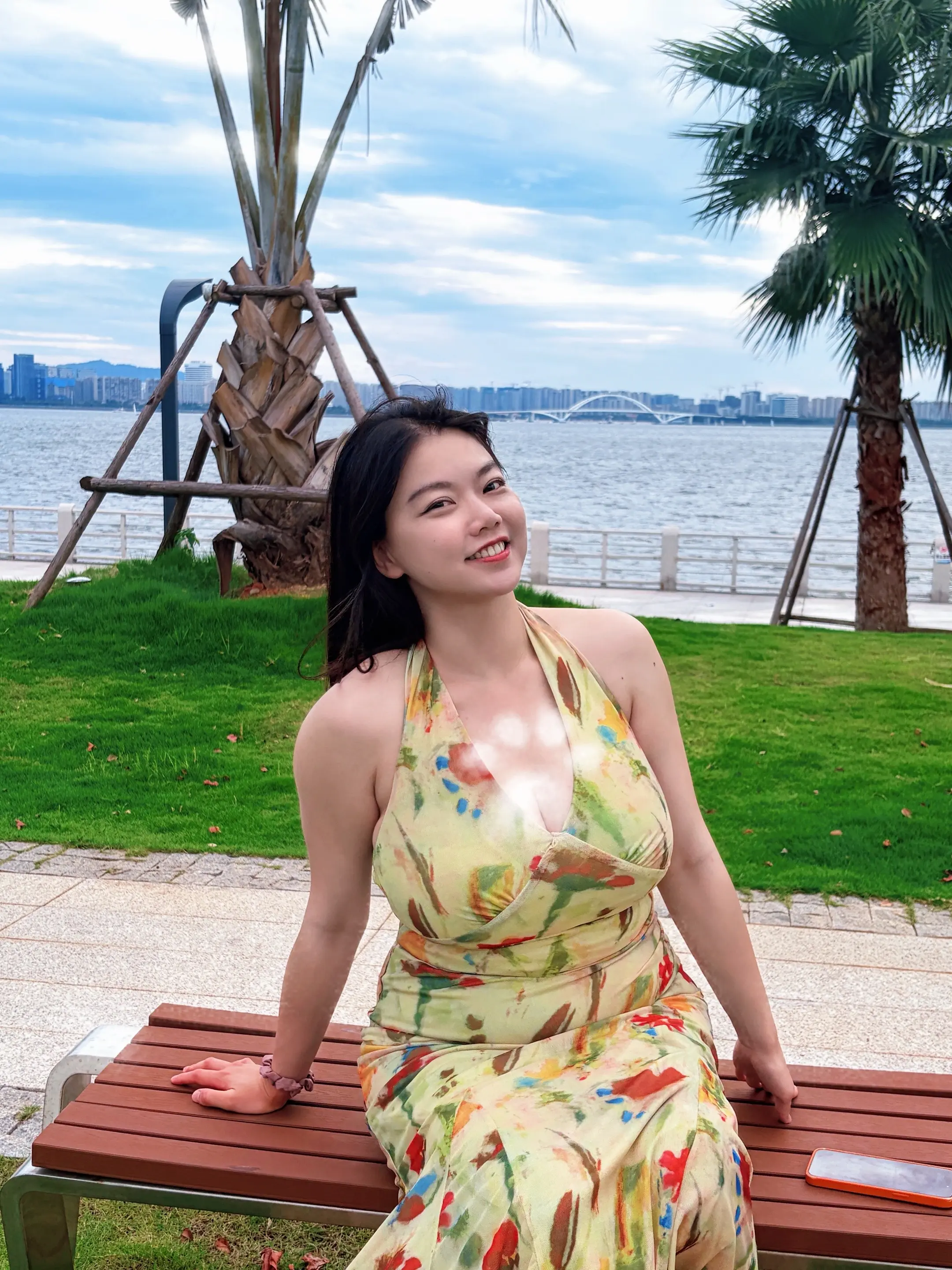 松弛感日常记录 草坪拍照 治愈系户外时光 海边度假穿搭 微胖夏季穿搭