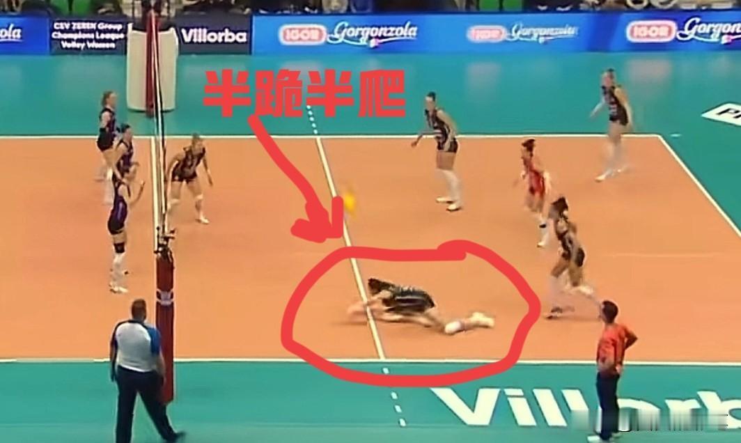 朱婷的防守好拼啊[赞]欧冠首场比赛，朱婷除了强势的进攻，其防守更像一张密不透风