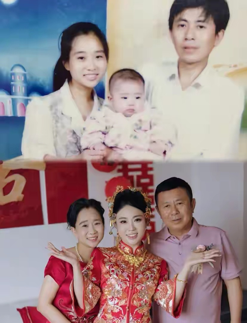 妈妈还是幼态脸，感觉没变，只是发型改变了。