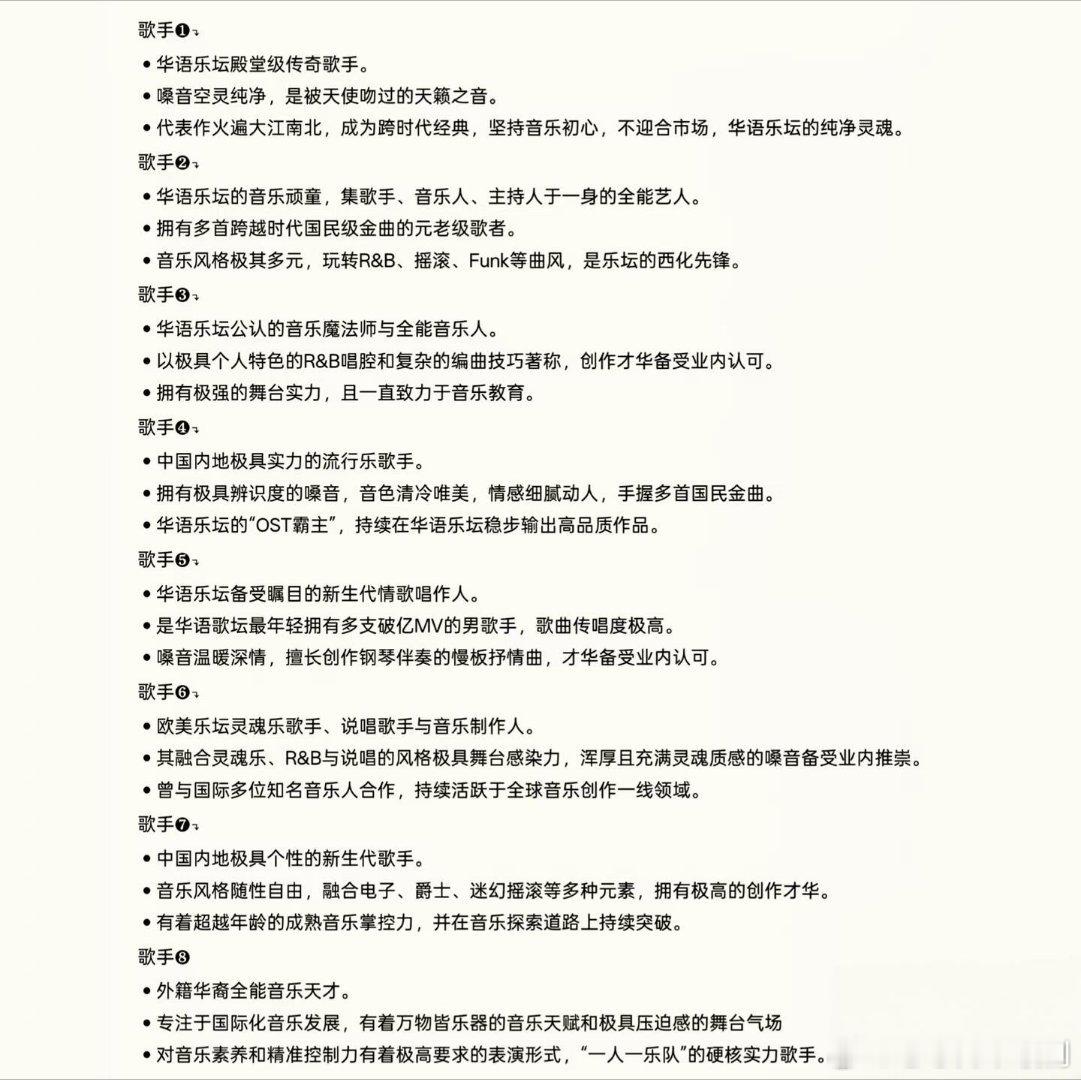 歌手歌手2026首发阵容信息歌手‖歌手2026‖