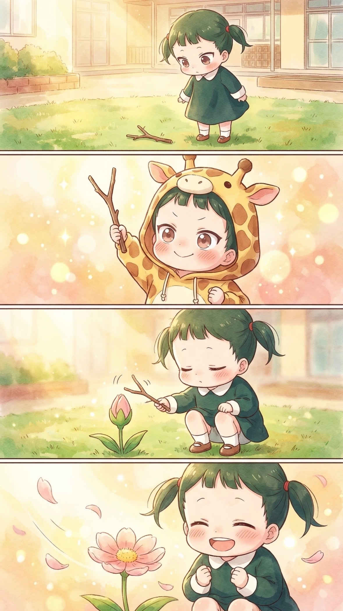 《晒娃记——奇凛和虎太郎》小脑斧和小长颈鹿的可爱日常！动漫点评团海外动漫名场面学