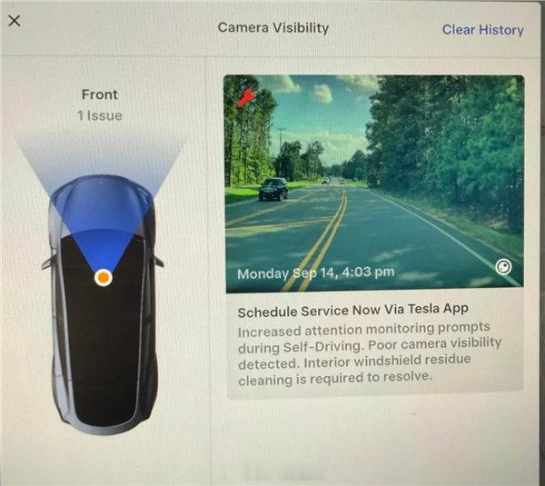【特斯拉最新版FSD翻车：误判眩光为摄像头污渍官方承认是Bug】特斯拉最新推送的FSDv14.3.9