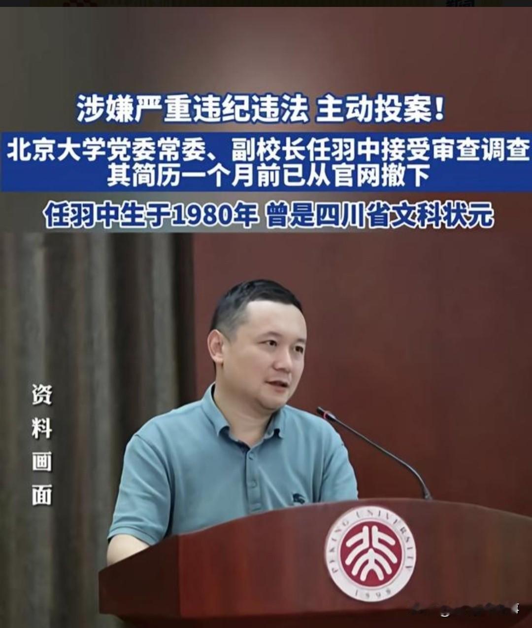 辽宁丹东中院一审宣判北京大学原副校长任羽中受贿案，3195万余元的涉案金额，最