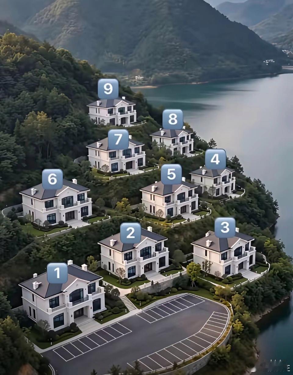 这9栋别墅，如果让你选择一栋的话，你会第一眼看中哪一栋呢？​​​