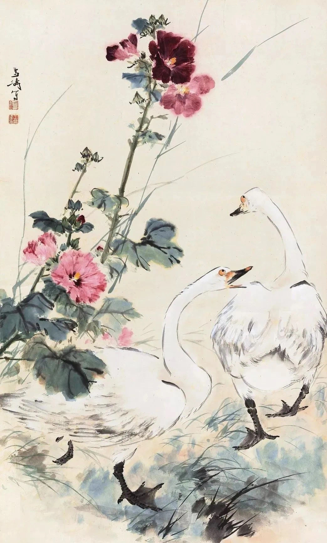 王雪涛：笔笔相随，才能贯通一气！“章法布局归于立意布局结构决定整幅作品的基本形式