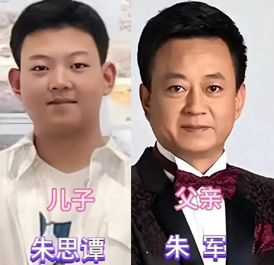 星二代和爸爸同框对比，哪一对长得最像呢？