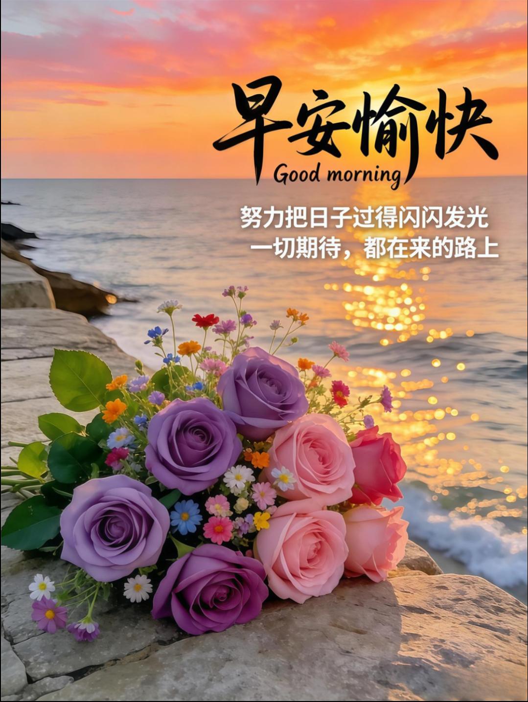 🌈☀️每一个清晨都是全新的开始，愿你今日不负时光，用积极的心态拥抱每一刻，把想