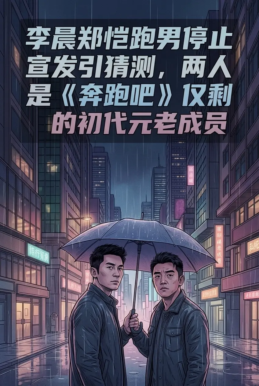 李晨郑恺跑男停止宣发引猜测，两人是《奔跑。吧》仅剩的初代元老成员，此前...