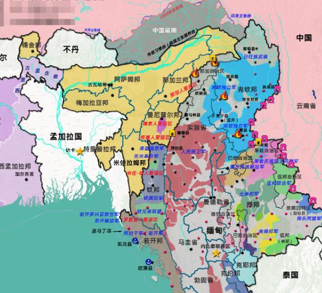 缅甸内战对印度影响是很大的！目前缅甸内战主要是缅族内部的战斗，以及缅甸靠近印