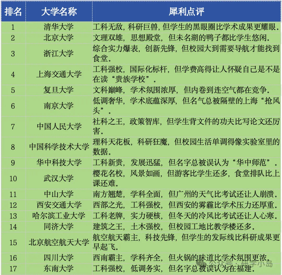 DeepSeek中国最好的100所大学排名