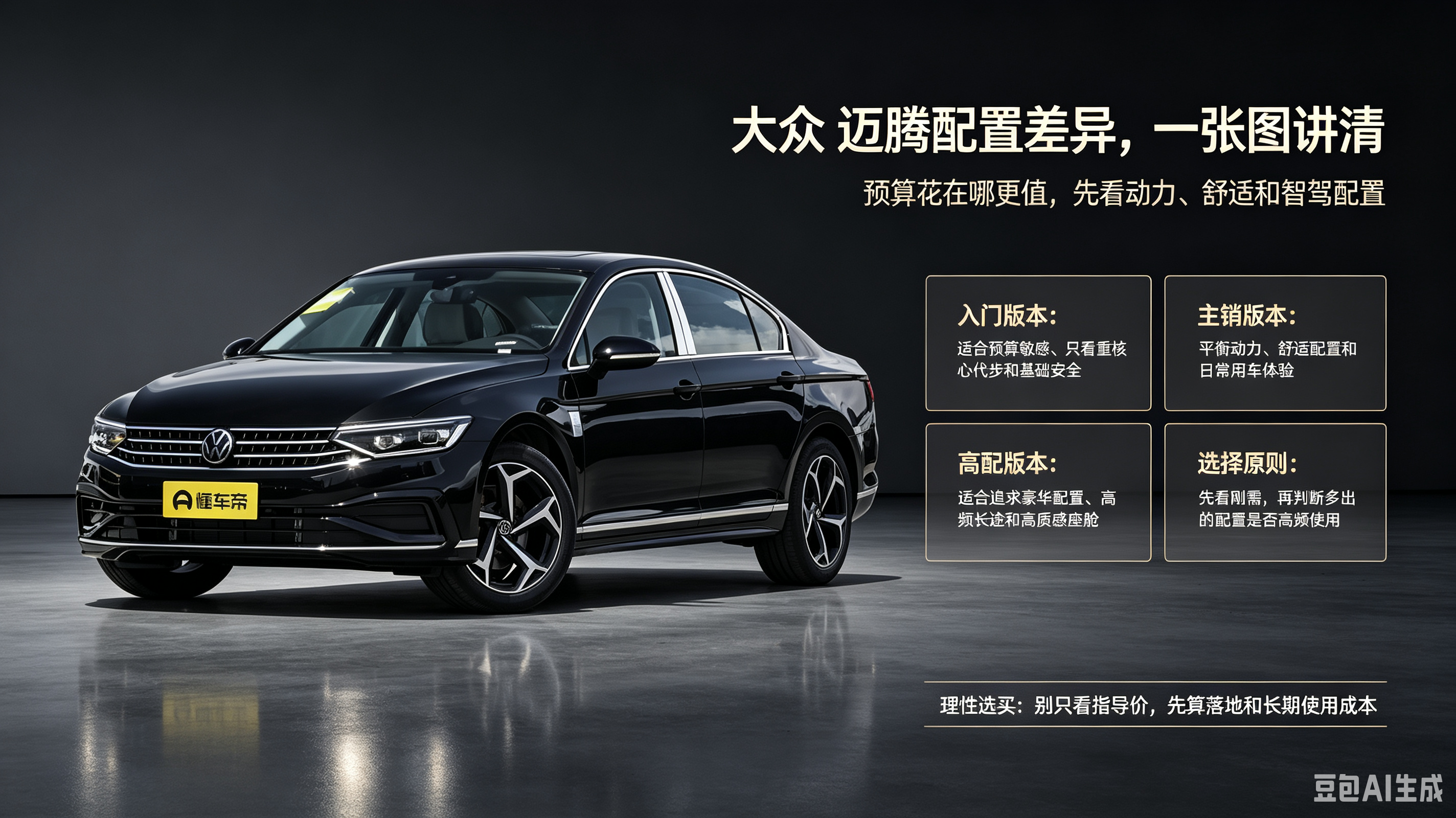 迈腾不同版本选买别乱踩坑