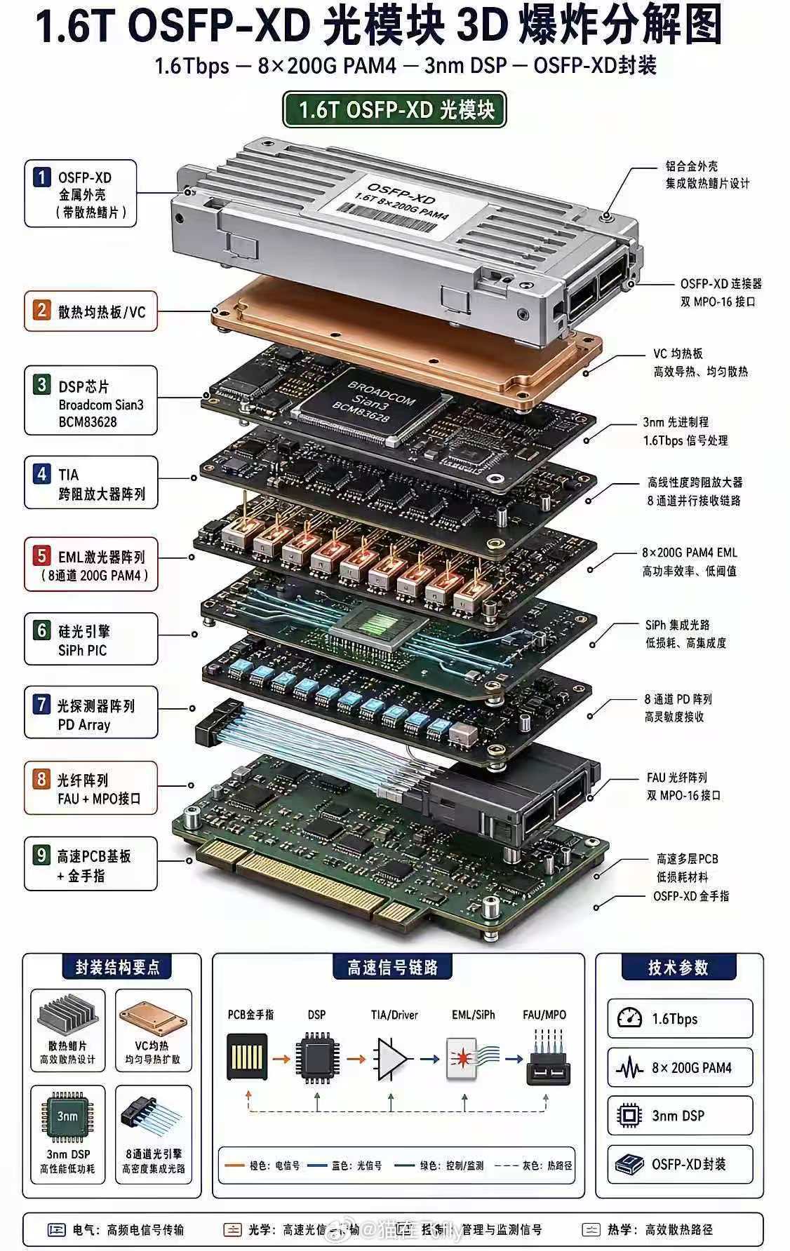 1.6T光模块出货量暴增图