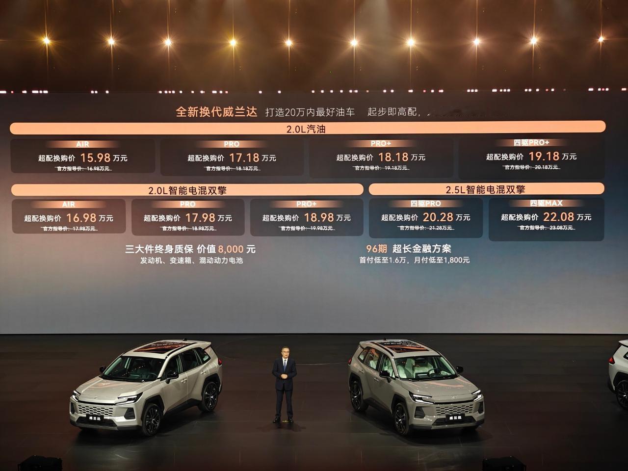 广汽丰田全新威兰达上市！9款车型，售价16.98-23.08万元，换购价15.