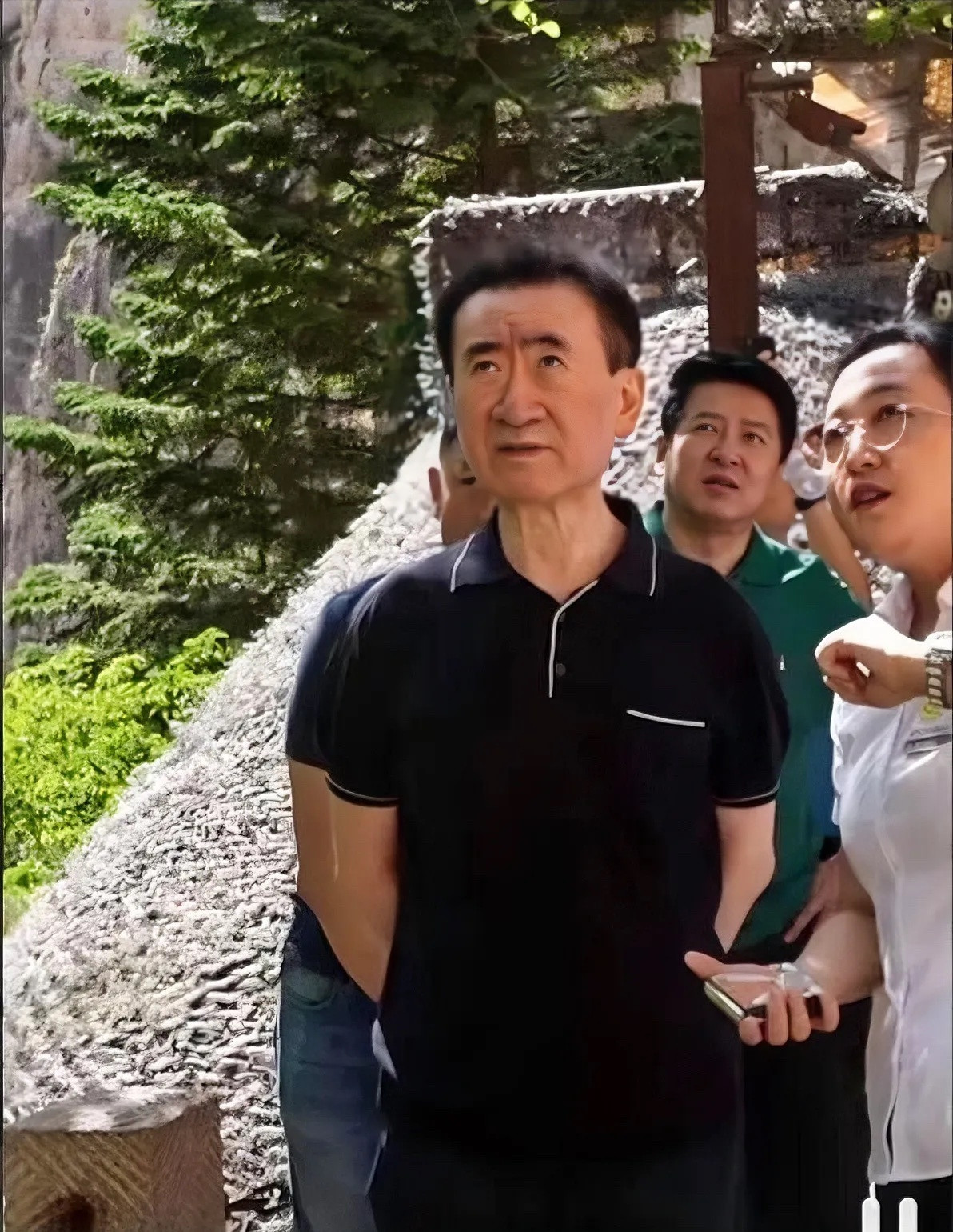 我奶奶看了王健林的照片奶奶沉默了很久突然说了一句话，她说这个男的是不是个大老板，