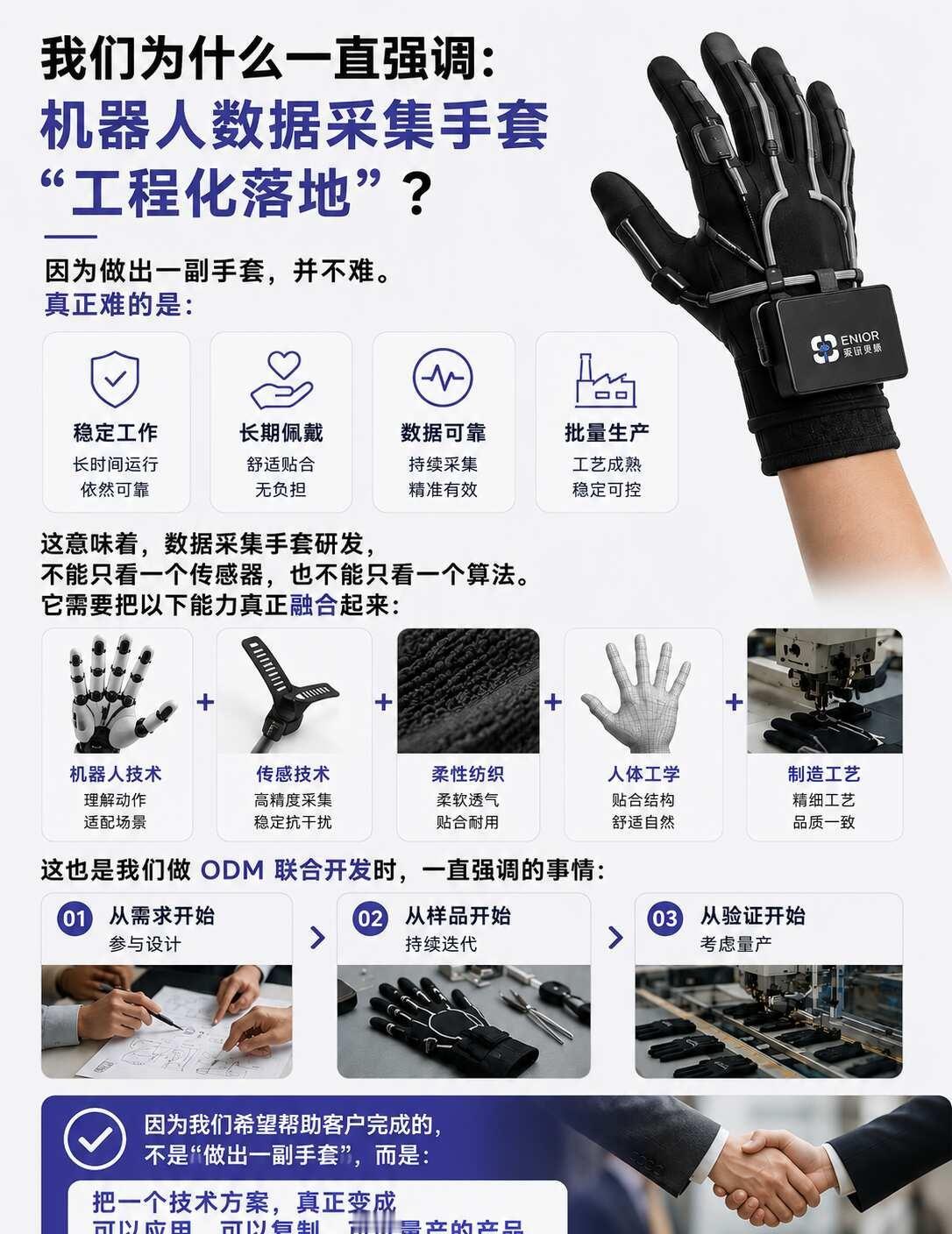 为什么机器人数据采集手套需要工程化落地？因为做出一副手套，并不难。真正难的是