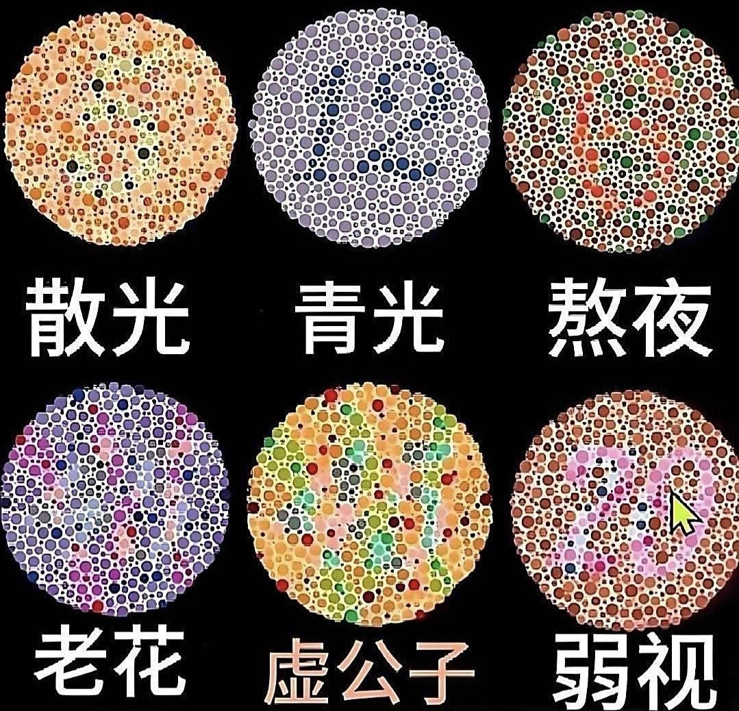 如果你看不见图中圆圈中的数字证明你的眼睛该好好的休息了。预防眼睛出现问题要遵循