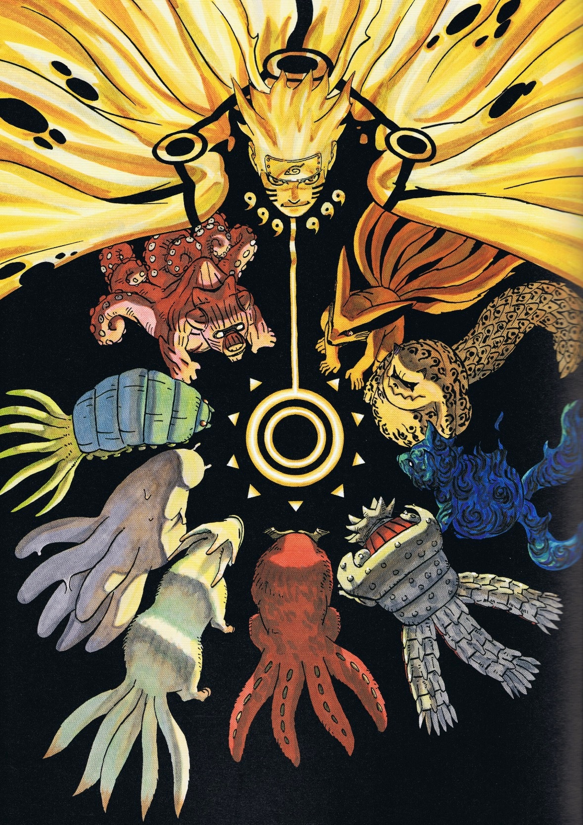 两个救世主——火影彩色原画分享🔥动漫点评团火影忍者动漫