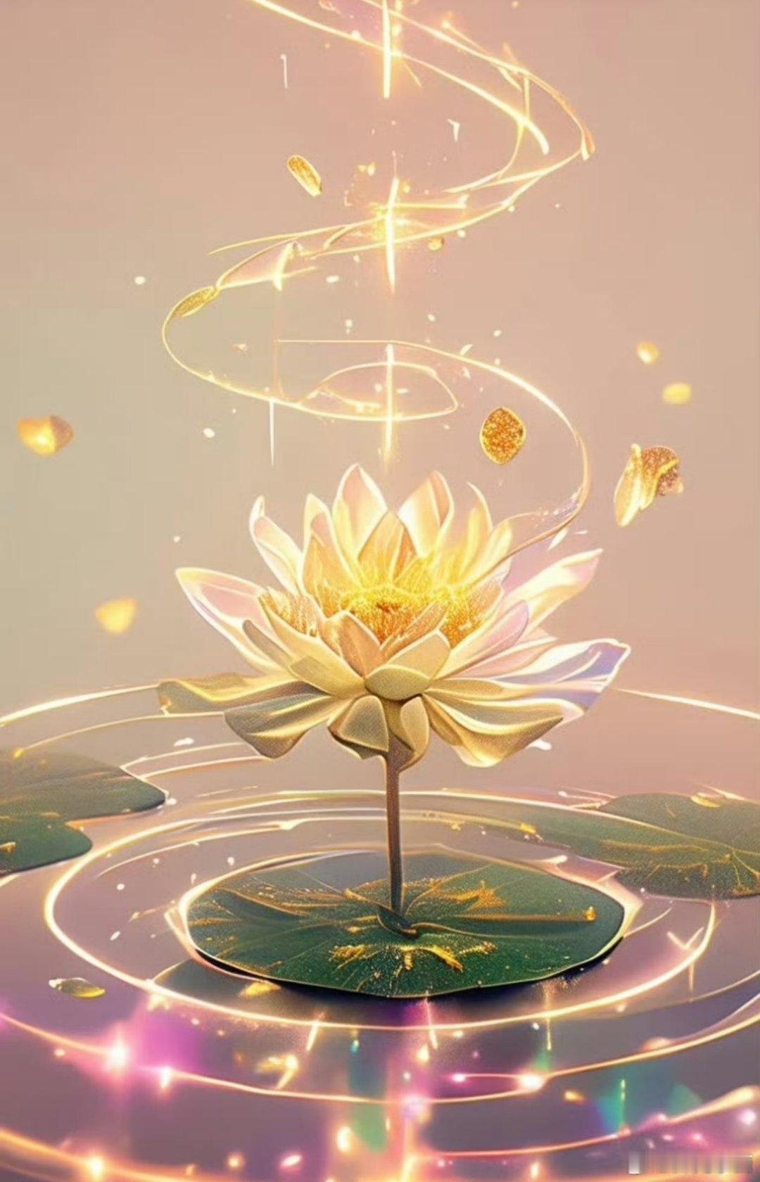 看到能量金莲，说明就要转好运了。礼赞，接好运。都会越来越好。​​​​