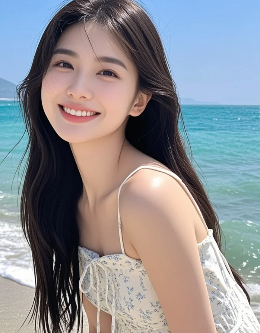 在海边轻舞长裙，把旅行过成诗的模样