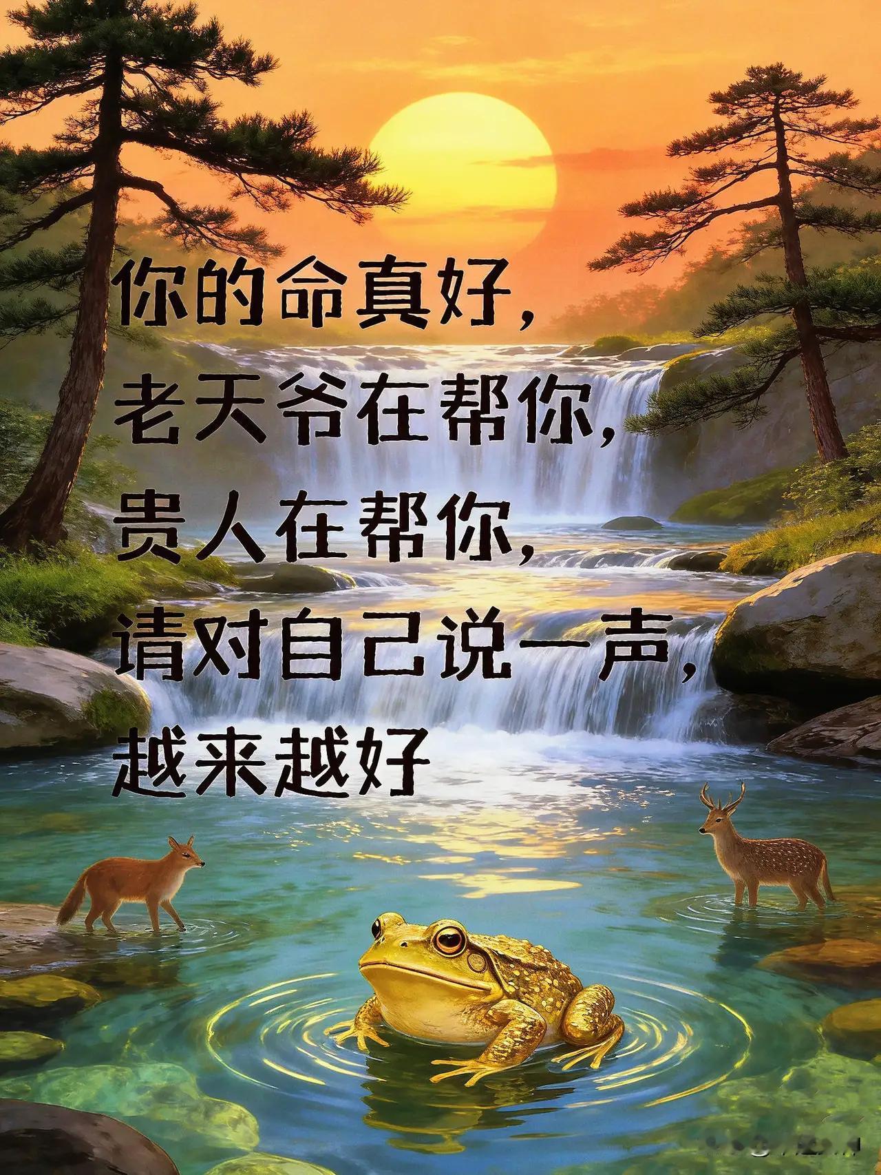 你的命真好老天爷在帮你贵人在帮你所有人都在帮你过往的坎坷都在为你铺路所