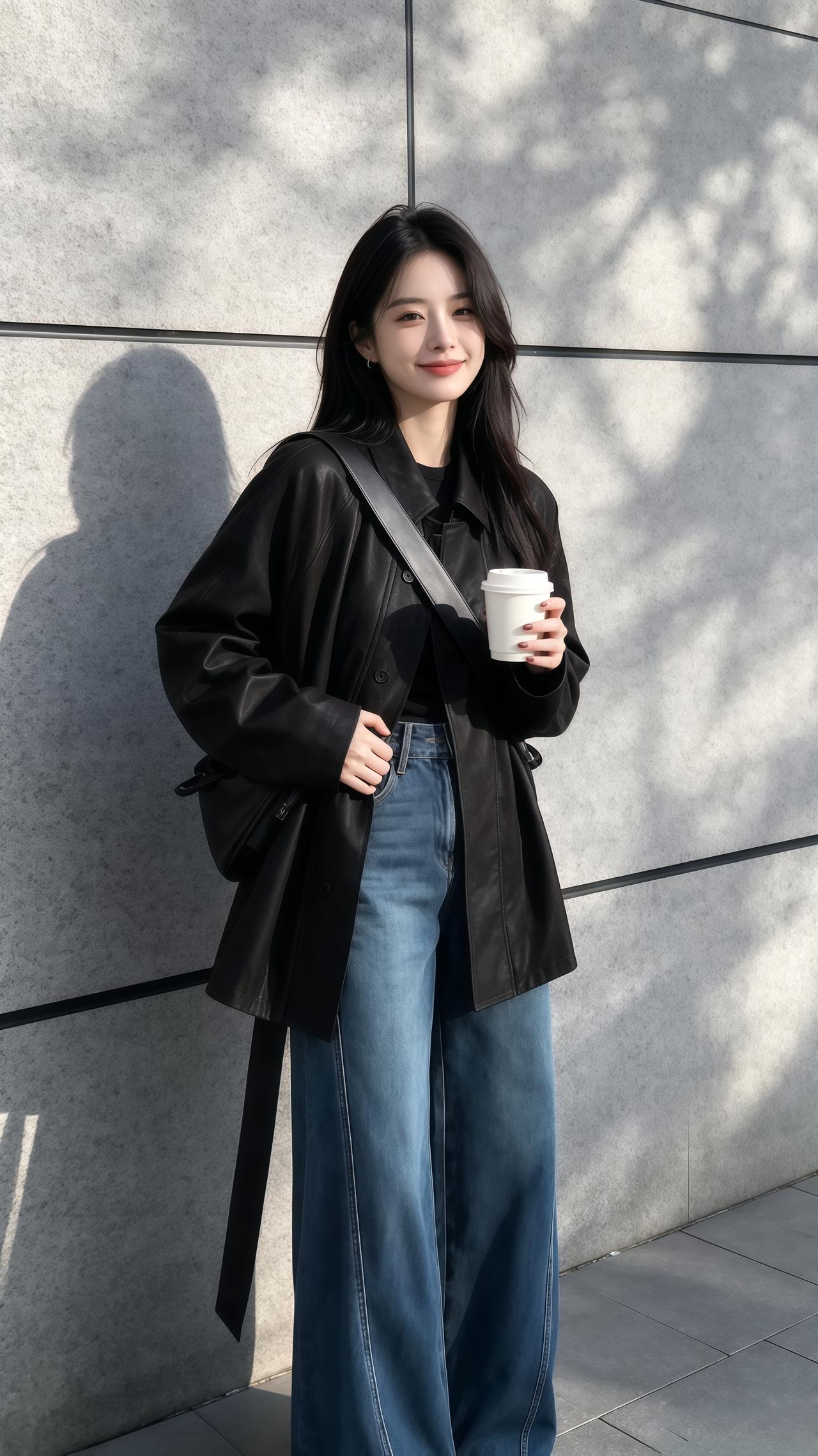 日常穿搭分享今日份高智感look慵懒风穿搭外套韩系穿搭