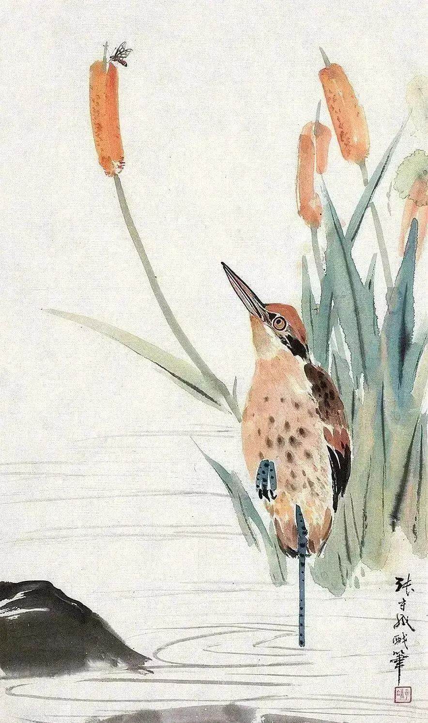 张守成国画。张守成（1918-2013），又名张成、子靖，小名竞新。1918年生