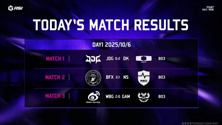 亚洲邀请赛小组赛今日赛果: JDG惨遭DK横扫 WBG轻取越战