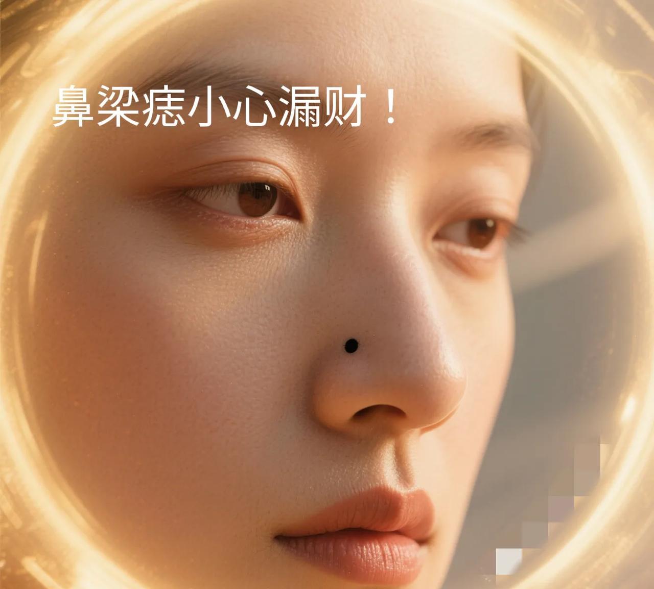 鼻梁痣小心漏财！鼻梁长痣=财运漏风？老一辈叫它「截财痣」，易存不住钱、招