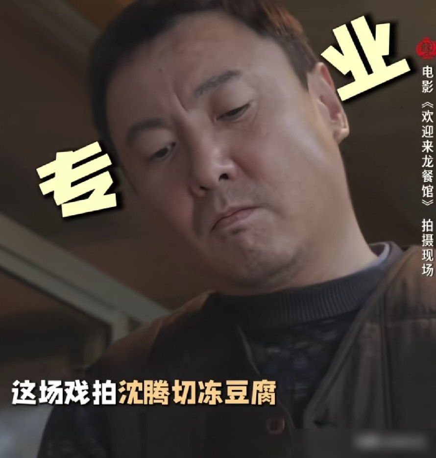 沈腾在《现在就出发》里切冻豆腐，刀刃都劈冒烟了，豆腐还是歪七扭八瘫一菜板。旁边贾冰看不下去，夺过刀咔