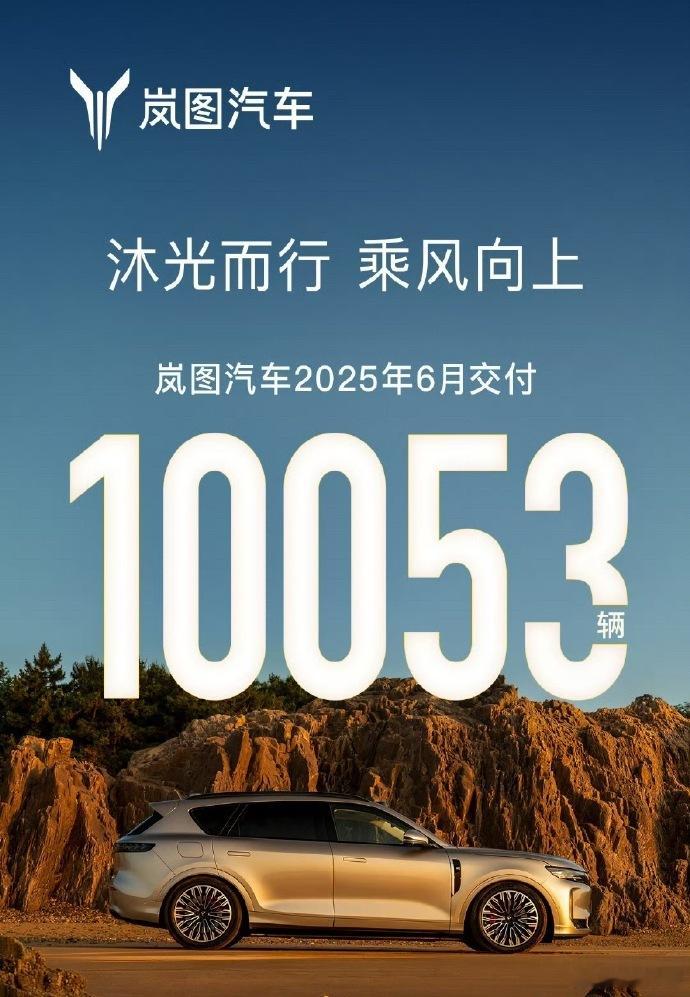 岚图汽车6月销量10053辆这两年，岚图汽车有起色，陆续推出新车型，FREE