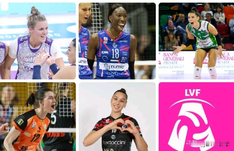 意甲女排常规赛结束后，共5位球员扣球数量突破1000大关👇；荷兰国手乔利恩.科