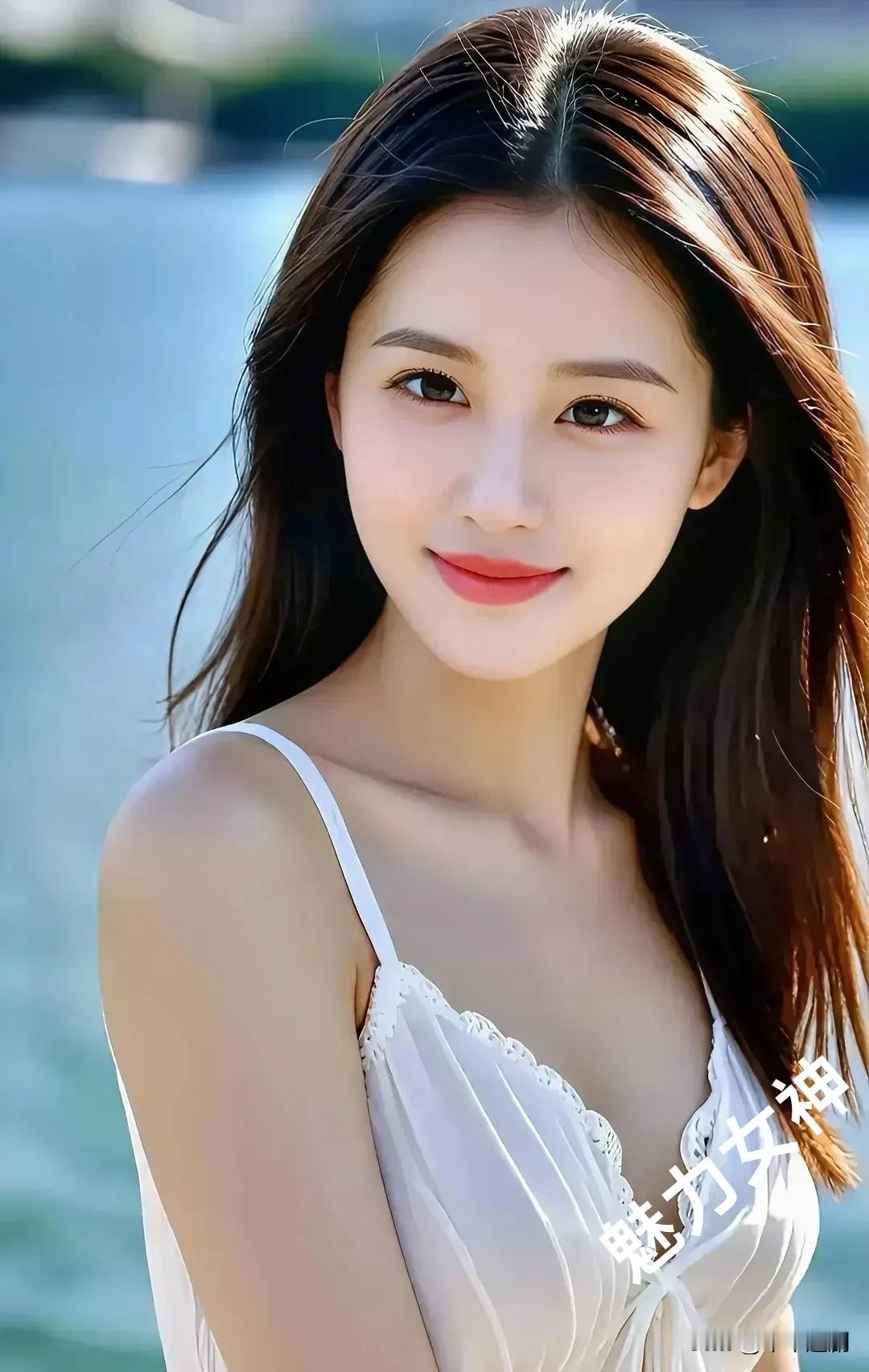 什么样的穿搭可以成为气质女神?白裙沾了湖风的软，发梢漫过肩头的光。唇色轻扬时，