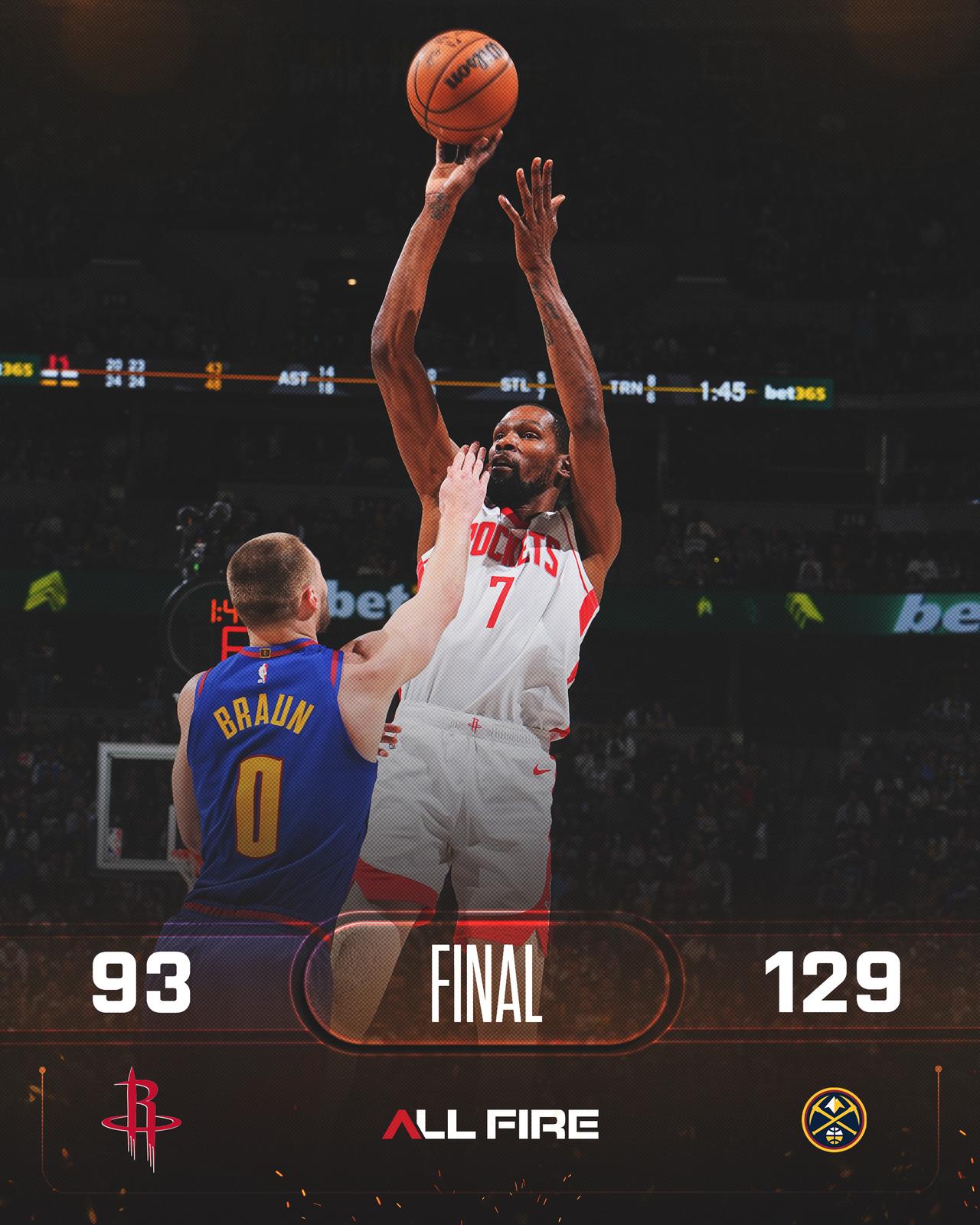 一场36分的大惨败！火箭打成这样，也算是输的干脆了。乌度卡今天做的最正确的一件