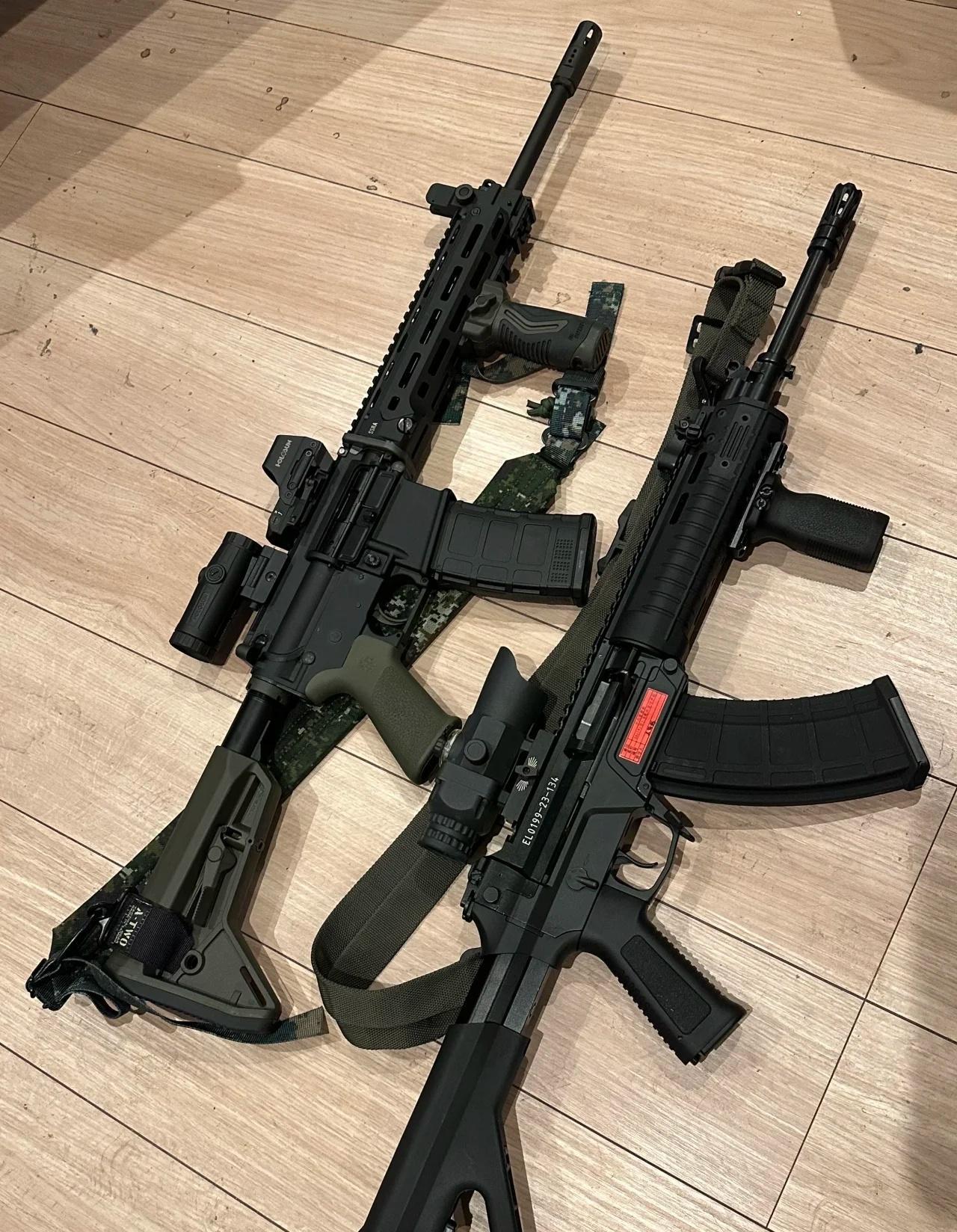 都是中国步枪（发射bb弹的玩具），T91（左）和QBZ-191（右）您更喜欢哪一