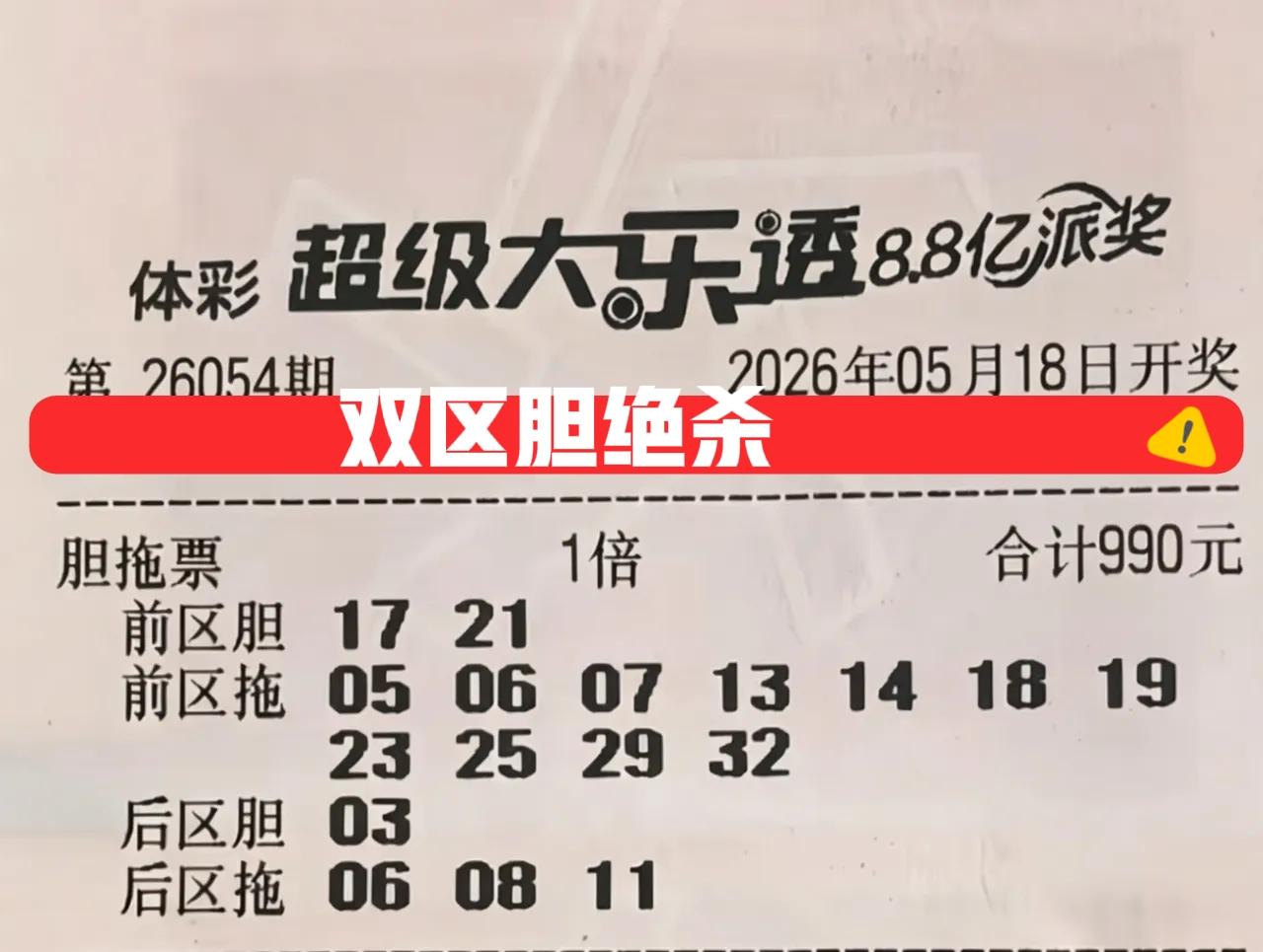 绝杀后区独胆03，傻蛋，傻蛋，傻蛋，大家都来傻蛋啦！这么多胆码提前亮相，那还不杀