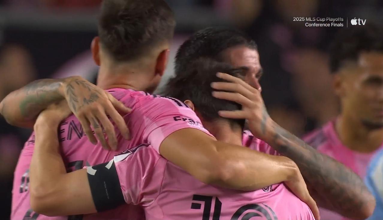 美职联东部决赛，迈阿密国际5-1大胜纽约城，队史首次打入美职联季后赛决赛！梅西送