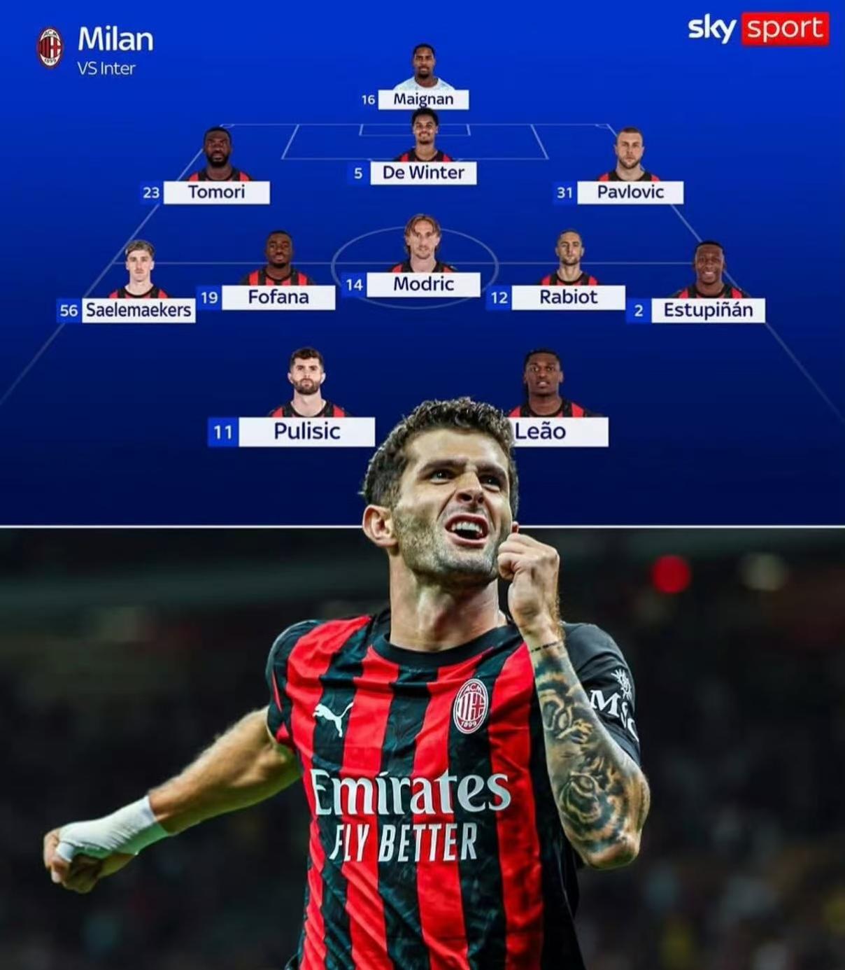 普利西奇怎么了？米兰1比0国米，普利西奇还是没有进球，进球的是埃斯图皮尼安。自