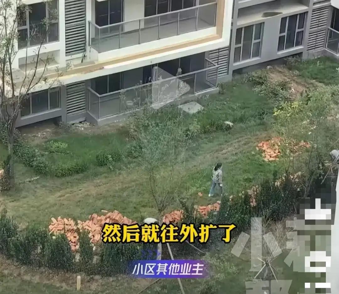 河南周口，1楼业主当初买房时，销售承诺送院子，业主入住后，自然就把院子当成自家的