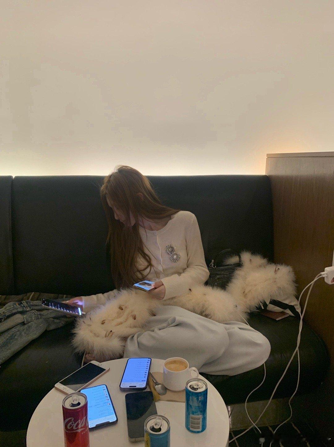 心在工作走到哪里都是我的工位猫本机场候厅版​​​